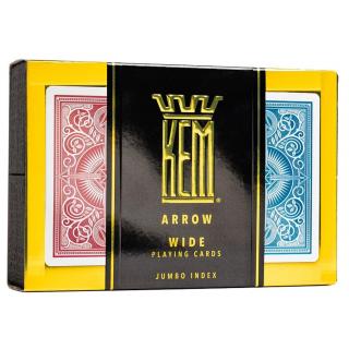 KEM Arrow Wide Jumbo (Red and Blue) kártya, dupla csomag