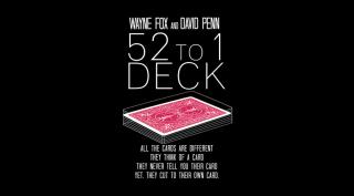 The 52 to 1 Deck kártya, 1 csomag
