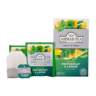 Ahmad Tea Borsmenta  Citrom gyógytea aromazáró tasakban, 20db