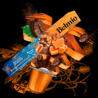 Belmio Decaffeinato Caramel Nespresso kompatibilis kávékapszula, 10db