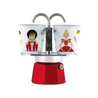Bialetti Mini Express Diótörő kotyogós kávéfőző szett 2 adag