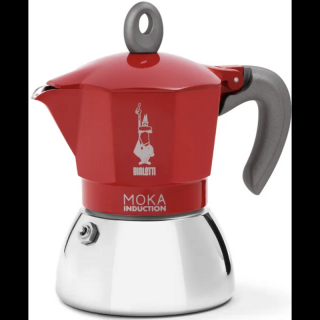 Bialetti Moka indukciós kotyogós kávéfőző - 4 adagos (piros)