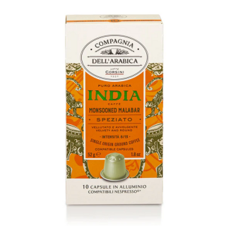 Compagnia Dell'Arabica Caffé India Monsooned Malabar Nespresso kompatibilis kávékapszula, 10db