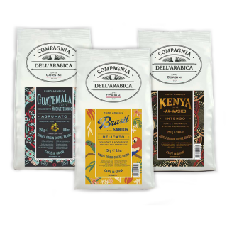Compagnia Dell'Arabica Caffé kóstoló csomag "B" szemes kávé, 3x250g