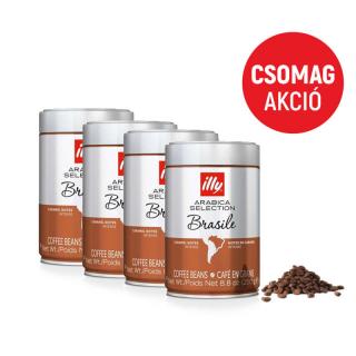 Illy espresso 4 x 250g Brazília szemes kávé csomag