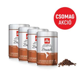 Illy Espresso Brasile szemes kávé csomag, 4x250g