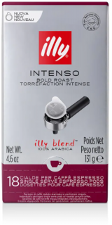 Illy Intenso E.S.E sötét pörkölésű kávé pod 18db