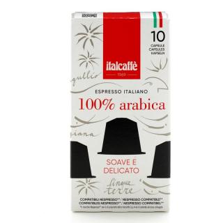 Italcaffe 100% Arabica Nespresso kompatibilis kávékapszula, 10db