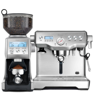 Sage BES920BSS "Dual Boiler" eszpresszó kávéfőzőgép  SAGE BCG820BSS Automata kávédaráló