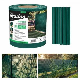 Bradas Kerítéstakaró szalag zöld 19cmx35m/450g/m2