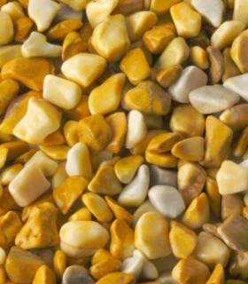 Díszkavics márvány Sienai sárga tört mosott 9-12 25kg