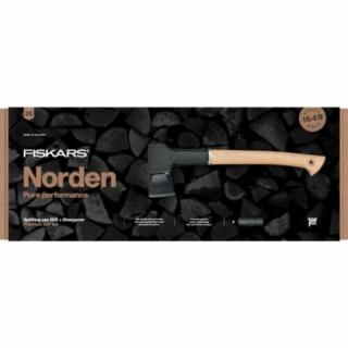 Fiskars N12 Norden kemping hasítófejsze+élező díszdobozban