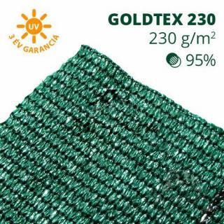Goldtex230 árnyékoló háló 1,8x50m zöld 95% belátáskorlátozás 230gr/m2 UV stabil