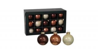 Karácsonyfa Gömb üveg 5,7cm opal natural színű 30db/cs