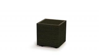 Madera Square ECO Wood Kávé gurulós virágtartó 30cm
