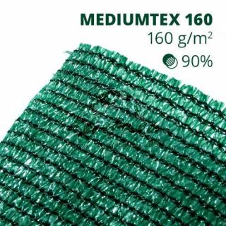 Mediumtex160 árnyékoló háló1,2x10m zöld 90% belátáskorlátozás 160gr/m2 UV stabil 3 év garancia
