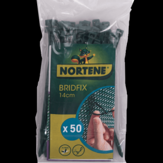 Nortene Bridfix gyorskötöző 14cm barna 50db/csomag