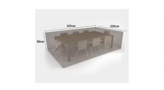 Nortene Covertop vízálló bútortakaró szövet asztal+6/8 szék 325x205x90cm