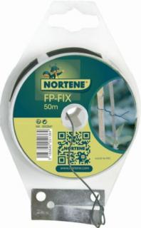 Nortene FP-Fix erősített műanyaggal bevont drót zöld 50m