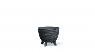 Virágcserép Furu Eco Wood - Antracit 24cm
