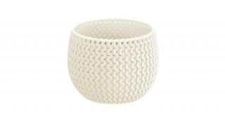 Virágcserép splofy bowl 2 in 1-ben krém 18cm