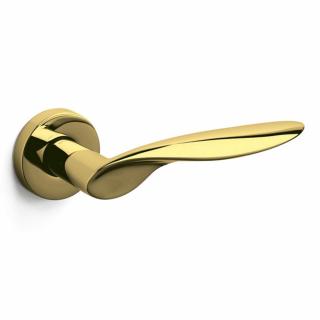Olivari Wind fényes szuperarany körrozettás kilincsgarnitúra M187