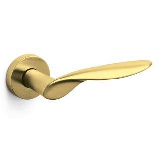 Olivari Wind szatén szuperarany körrozettás kilincsgarnitúra M187
