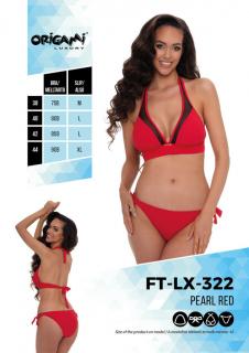 ORIGAMI 23.FT-LX-322 RED PETROL BIKINI