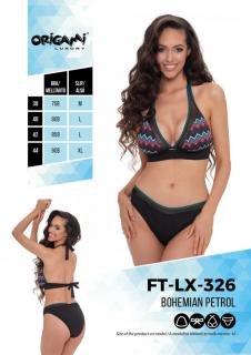 ORIGAMI 23.FT-LX-326 BOHEMIAN PETROL BIKINI