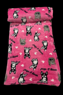 PINK OF DREAM BULLDOG MINTÁS RÓZSASZÍN TAKARÓ