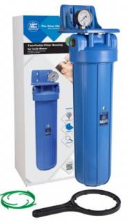 Központi vízszűrő - 20"-os Big Blue szűrőház, nyomásmérővel, konzollal