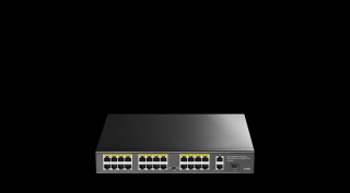 CUDY FS1026PS1, 26 portos POE switch, 24 POE + 2 Gigabit + 1 SFP Uplink port