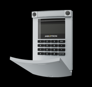 JABLOTRON JA-154E-AN, vezeték nélküli kezelőegység, LCD kijelző, billentyűzet, RFID - antracit