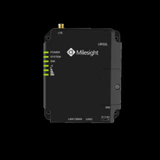 Milesight UR32L-L04EU-P Ipari 3G/4G LTE  Router 1x100Mbps+ 1x100Mbps POE LAN