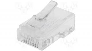 RJ45W01-UTP csatlakozó, TÖMÖR RÉZ eres UTP kábelhez