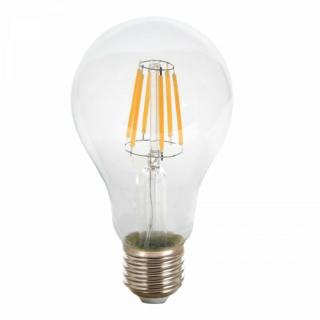 10W Retro LED izzó (A65, Filament, COG led, E27, 1055 lumen, természetes fehér)