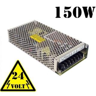 150W Led tápegység (24V, 6.25A, fém házas ipari, sorkapocs csatlakozó)