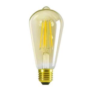 7W XLED ST64 7W-WW izzó (E27, Edison típus, filament, meleg fehér (2500K))