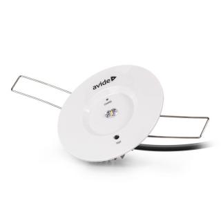 Avide biztonsági világítás, folyosó optika, 3W, süllyeszthető, IP20, 6000K, hideg fehér, 200 lumen