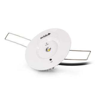 Avide biztonsági világítás, területoptika, 3W, süllyeszthető, IP20, 6000K, hideg fehér, 200 lumen