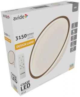 Avide Design Mennyezeti Lámpa Chase 50W RF Távirányítóval (LED, színhőmérséklet állítható, dimmelhető, oyster)