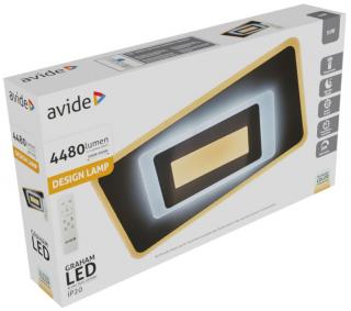 Avide Design Mennyezeti Lámpa Graham 51W RF Távirányítóval (LED, színhőmérséklet állítható, dimmelhető, oyster)