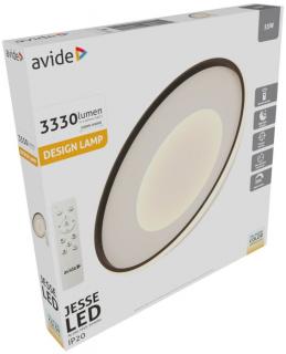 Avide Design Mennyezeti Lámpa Jesse 55W RF Távirányítóval (LED, színhőmérséklet állítható, dimmelhető, oyster)