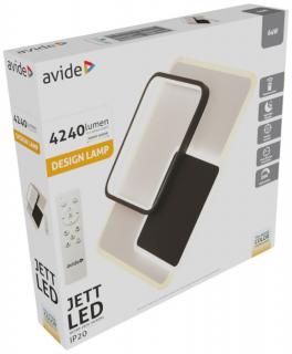 Avide Design Mennyezeti Lámpa Jett 64W RF Távirányítóval (LED, színhőmérséklet állítható, dimmelhető, oyster)