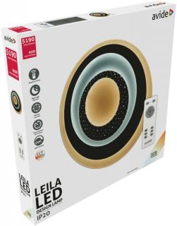 Avide Design Mennyezeti Lámpa Leila 80W RF Távirányítóval (Max. 10800 lumen, LED, színhőmérséklet állítható, dimmelhető, oyster)
