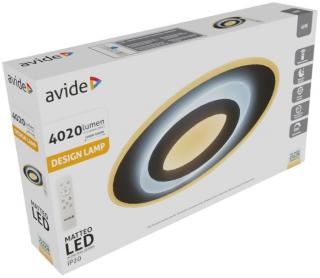 Avide Design Mennyezeti Lámpa Matteo 45W RF Távirányítóval (LED, színhőmérséklet állítható, dimmelhető, oyster)