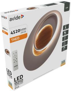 Avide Design Mennyezeti Lámpa Theo 65W RF Távirányítóval (LED, színhőmérséklet állítható, dimmelhető, oyster)