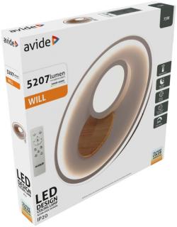Avide Design Mennyezeti Lámpa Will 73W RF Távirányítóval (LED, színhőmérséklet állítható, dimmelhető, oyster)