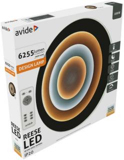 Avide Design Mennyezeti LED Lámpa Reese 100W (50+50) RF Távirányítóval (színhőmérséklet állítható, dimmelhető, oyster)