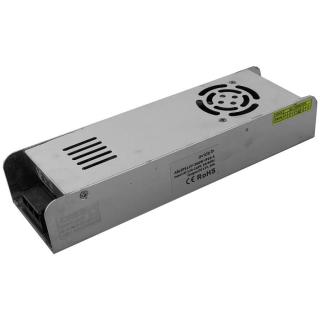 Avide Fém házas, 360W Slim Tápegység, LED szalaghoz, 24V, 15A, IP20